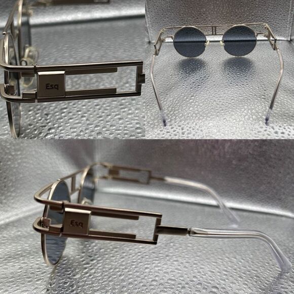 ‎ESQAPE Retro Silver Frame Sunglasses